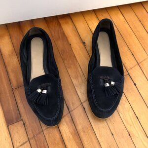 Navy Blue Suede Michael Kors Shoes - Size 8